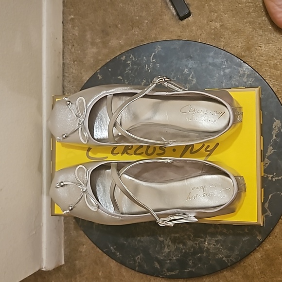 Circus NY By Sam Edelman Zuri Balerina Flat In Metalic Silver - Picture 4 of 15